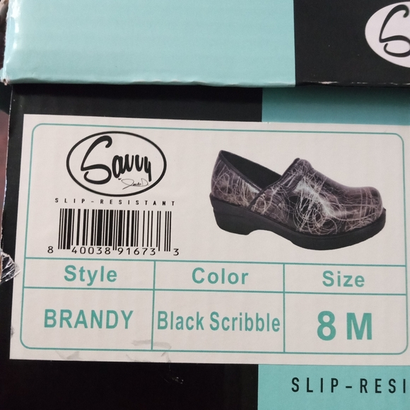 Savvy Black Glittery Swirly Shoes - Picture 2 of 7